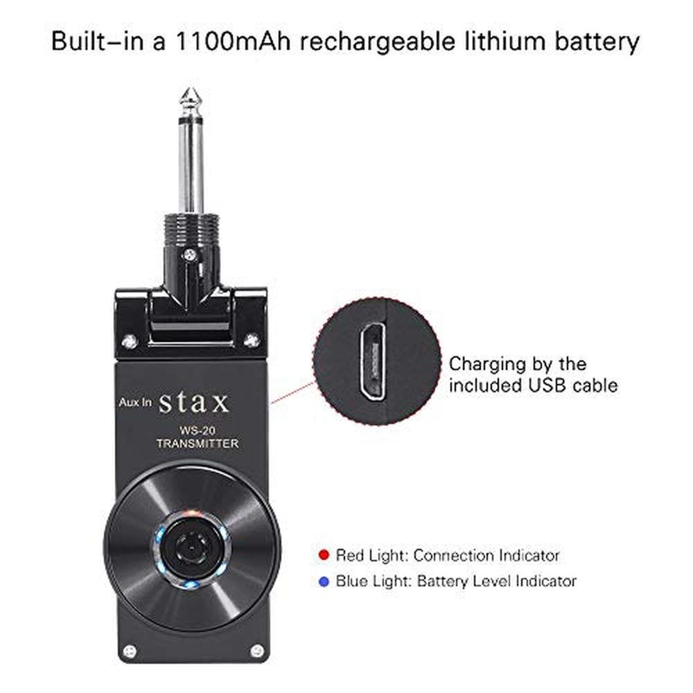 Guitar Wireless System: 2.4GHz 30m Range 24Bit 48kHz HD – Packaging