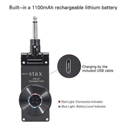 Guitar Wireless System: 2.4GHz 30m Range 24Bit 48kHz HD – Packaging