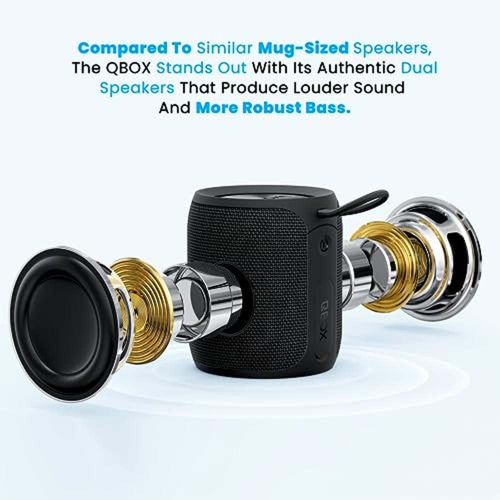 Speaker MIATONE: MIATONE QBOX 16W Bluetooth Speaker IP67 – Side View