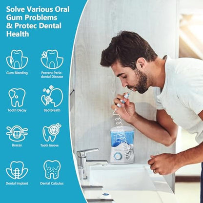 Water Teeth Cleaner: TUREWELL Water Dental Flosser – In Use