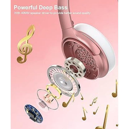 Ear Infurture: INFURTURE Rose Gold Active Noise Cancelling – Close-up Detail