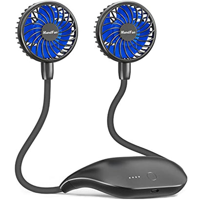 HandFan: 10000mAh Portable Neck Fan Rechargeable 48hrs – Front View