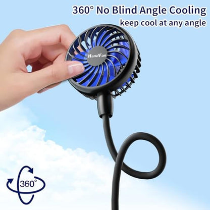 HandFan: 10000mAh Portable Neck Fan Rechargeable 48hrs – Packaging