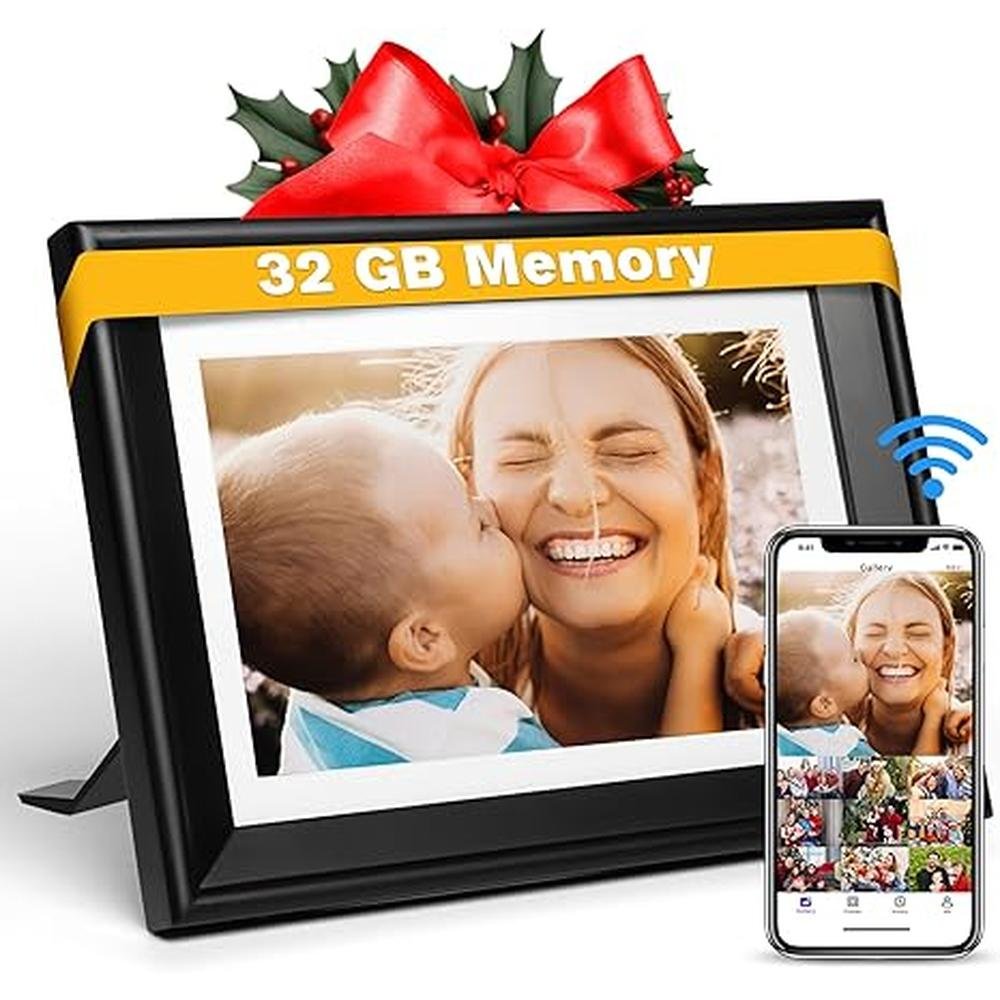 Digital Picture Frame: PhotoSpring 10 Inch WiFi Frame – Front View