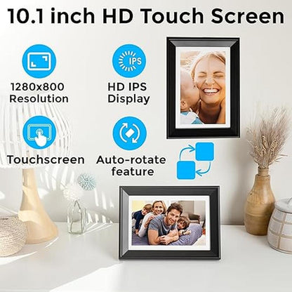Digital Picture Frame: PhotoSpring 10 Inch WiFi Frame – In Use