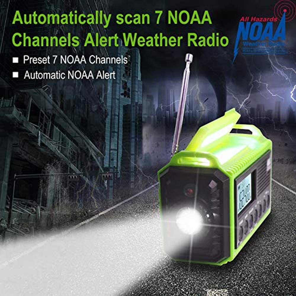 Radio Weather: Raynic Emergency Weather Radio 5000mAh – Side View