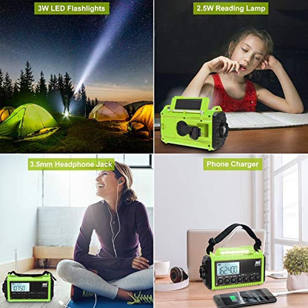 Radio Weather: Raynic Emergency Weather Radio 5000mAh – Close-up Detail