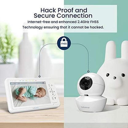 Baby Monitor: Babysense 5 HD Split-Screen Video Baby – In Use