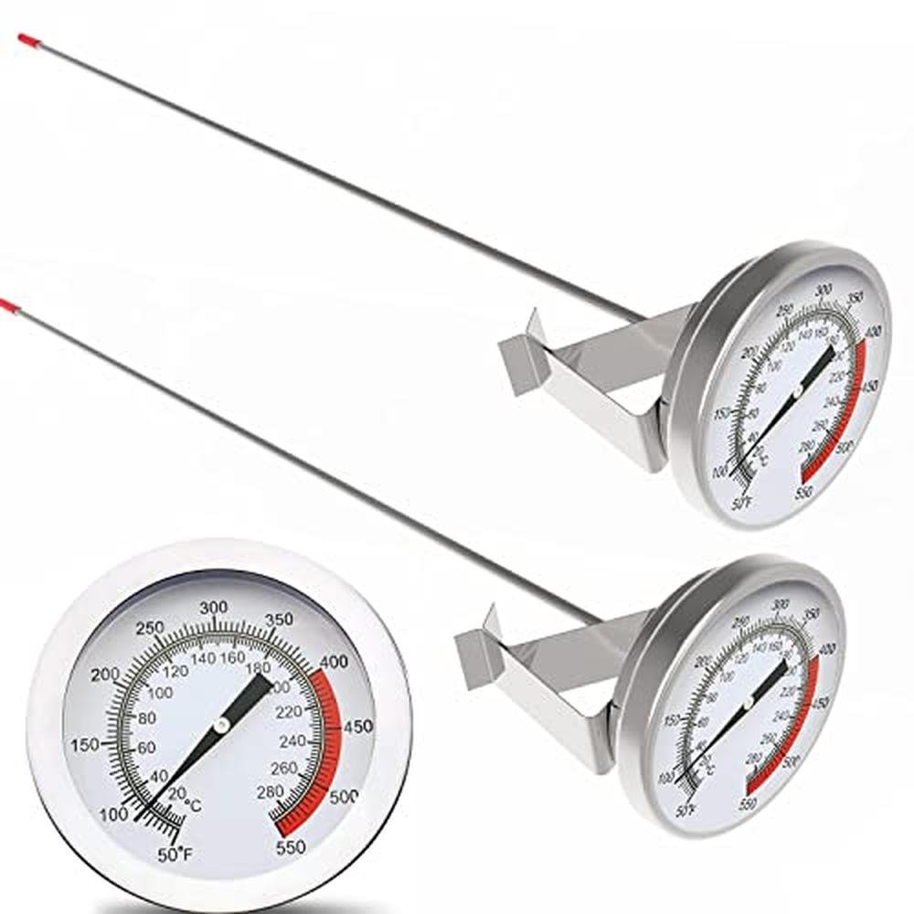 Thermometer Deep Fry: Lightbeam 16 Long Stem Instant Read – Side View