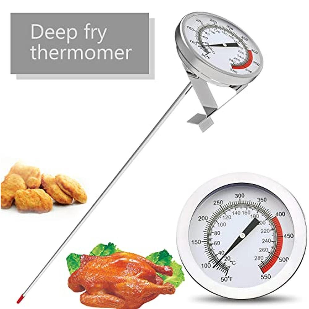 Thermometer Deep Fry: Lightbeam 16 Long Stem Instant Read – In Use