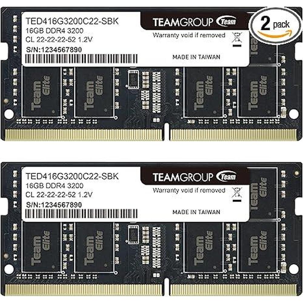 Teamgroup Elite DDR4 32GB Kit – Front View