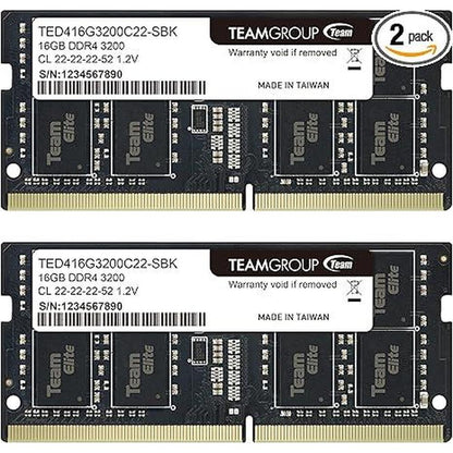 Teamgroup Elite DDR4 32GB Kit – Front View