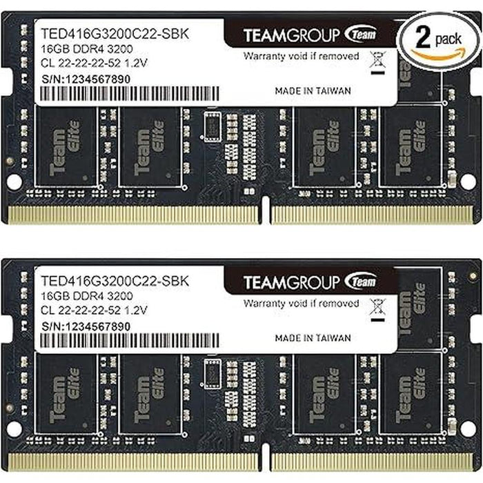Teamgroup Elite DDR4 32GB Kit – Front View