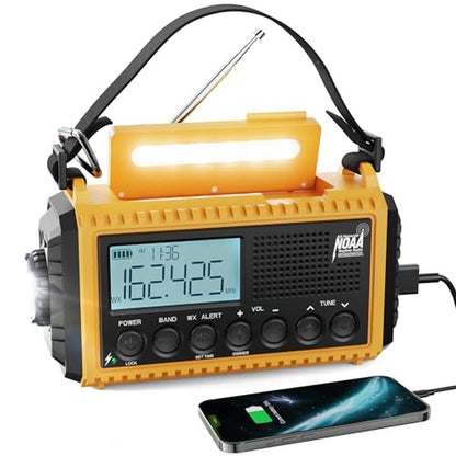 Raynic Emergency Radio: Raynic 1009Pro 5000mAh/18500mWh – Front View
