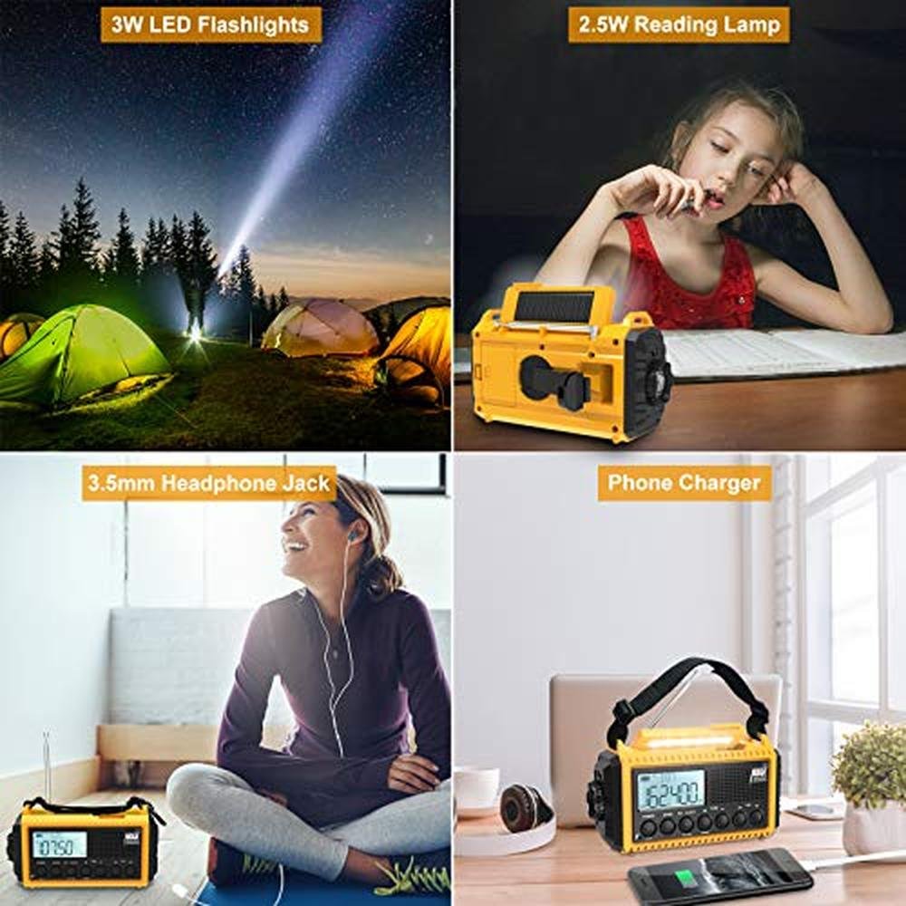 Raynic Emergency Radio: Raynic 1009Pro 5000mAh/18500mWh – Close-up Detail