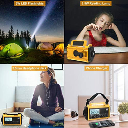 Raynic Emergency Radio: Raynic 1009Pro 5000mAh/18500mWh – Close-up Detail