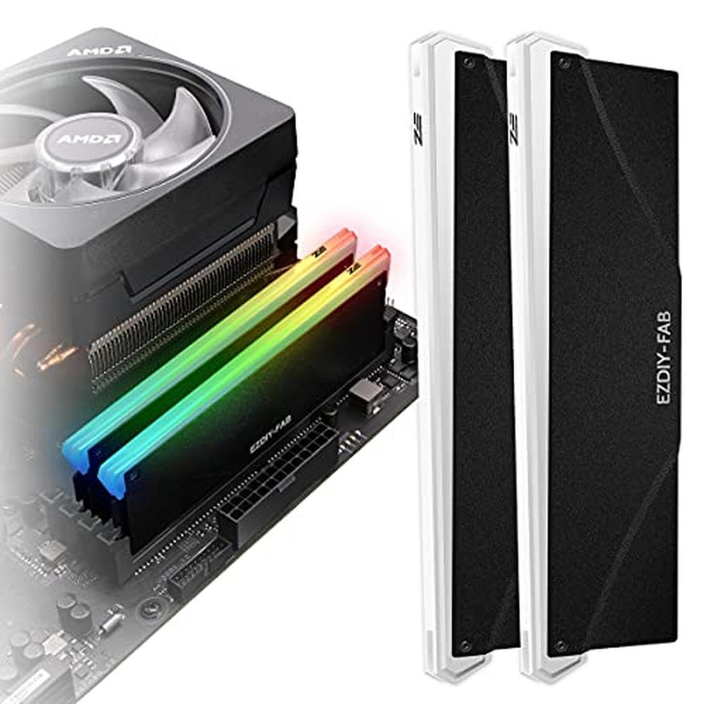 Sync EZDIY: EZDIY-FAB 5V ARGB Memory RAM Cooler DDR Heatsink – Front View
