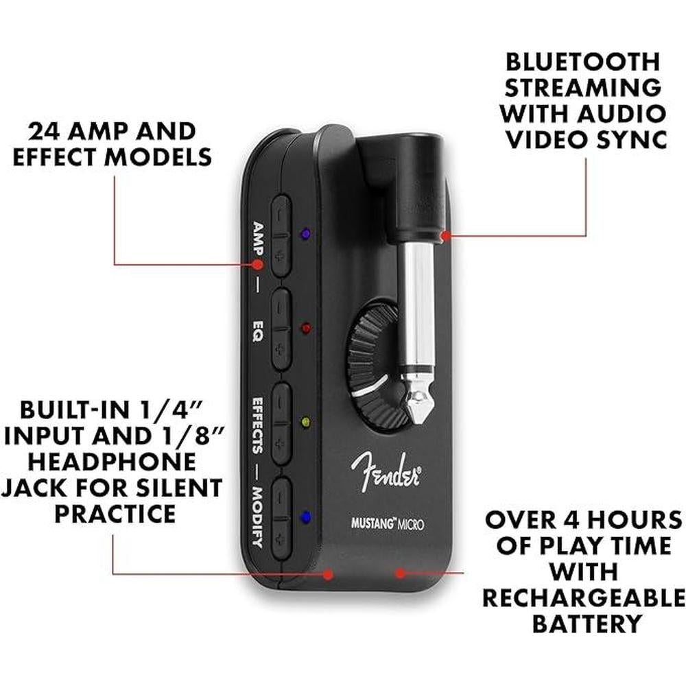 Fender Mustang Micro Headphone Amplifier – Packaging