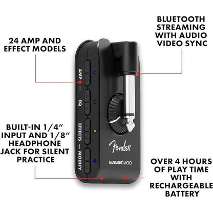 Fender Mustang Micro Headphone Amplifier – Packaging