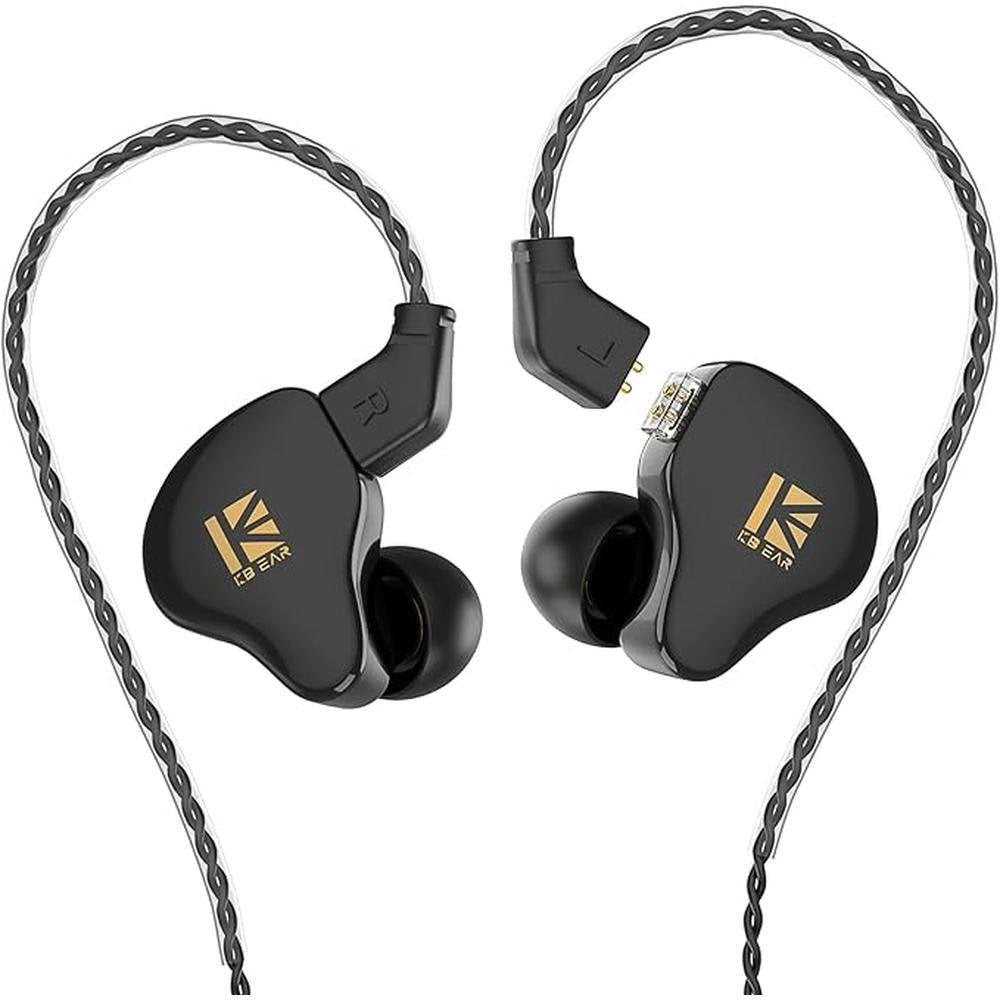 YINYOO KBEAR KS1 in Ear Monitor Bass Earbuds Wired Earbuds – Front View