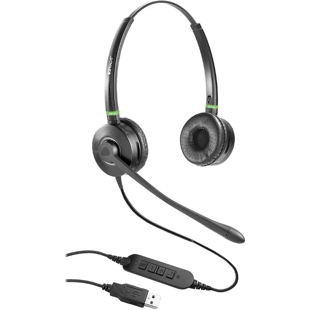 Spracht HS-WD-USB-2 Dual Ear USB Headset for Softphone for – Front View