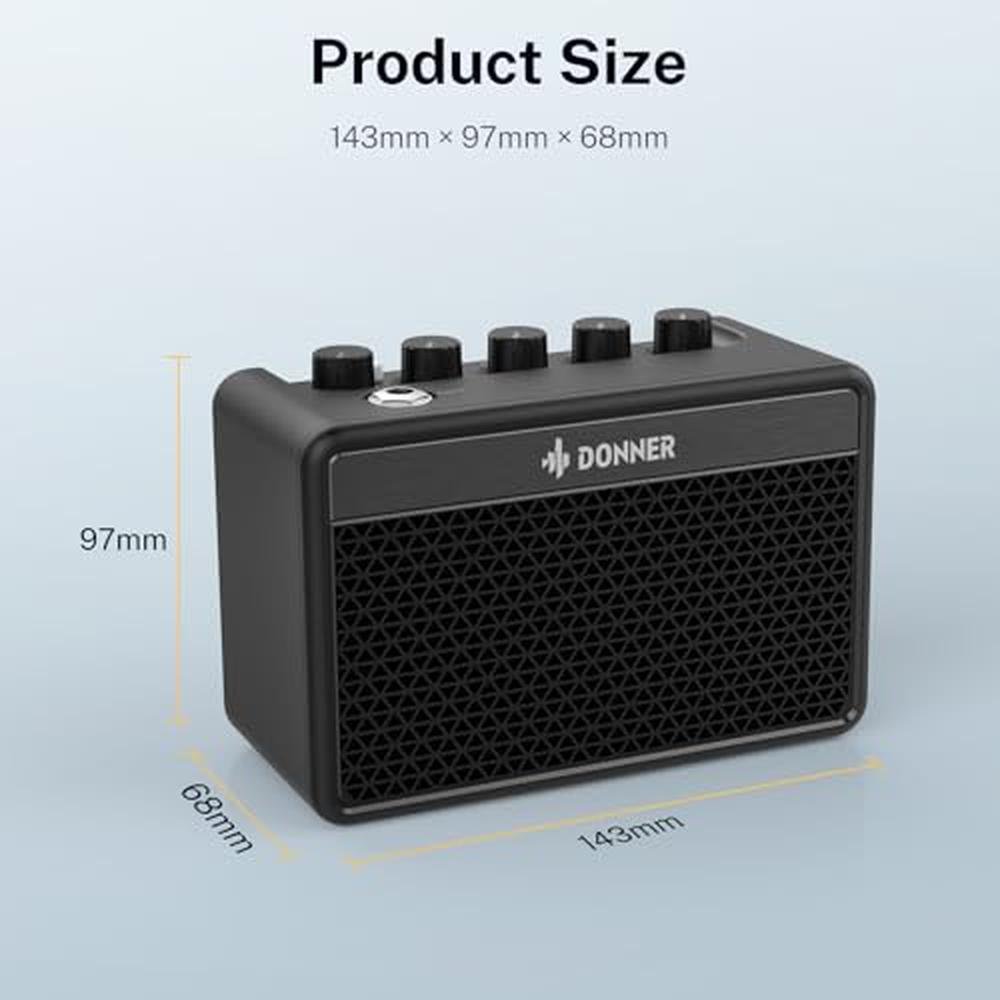 Guitar Amp: Donner Mini Guitar Amp Small Electric Amplifier – Close-up Detail