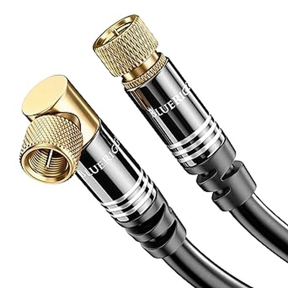 Cable Digital: BlueRigger RG6 25ft Triple Shielded Coax – Front View