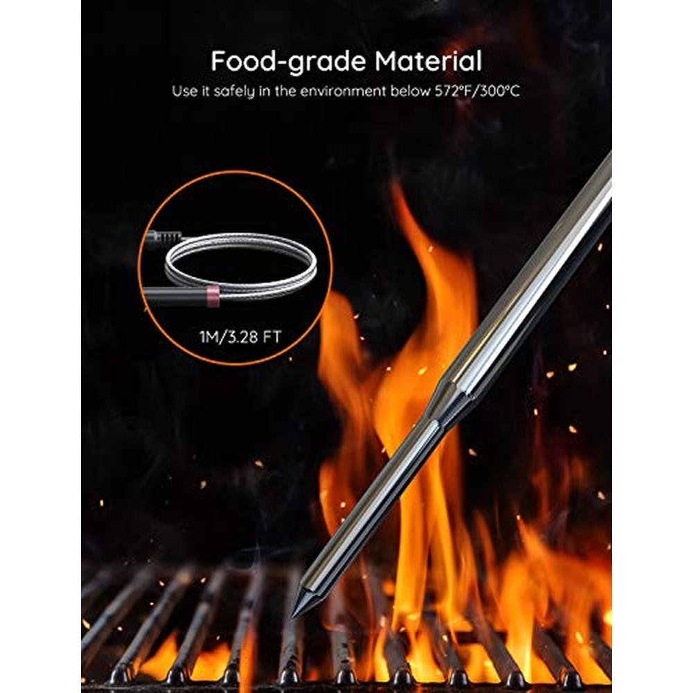 Govee Meat Thermometer 2.5mm Probe Replacement 2-Pack – Side View