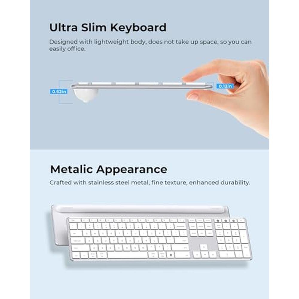 Keyboard Mouse: Seenda Wireless Bluetooth Keyboard and – In Use