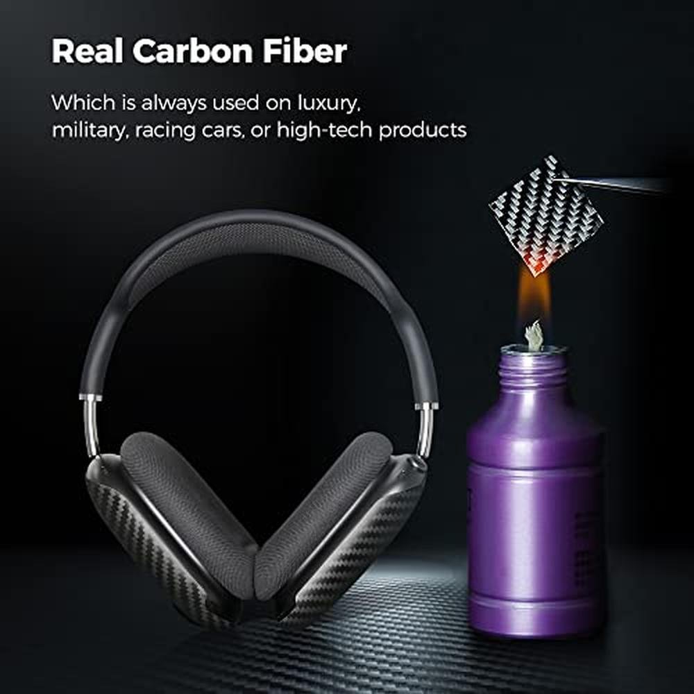 AirPods Monocarbon: MONOCARBON Real Carbon Fiber Case for – Close-up Detail