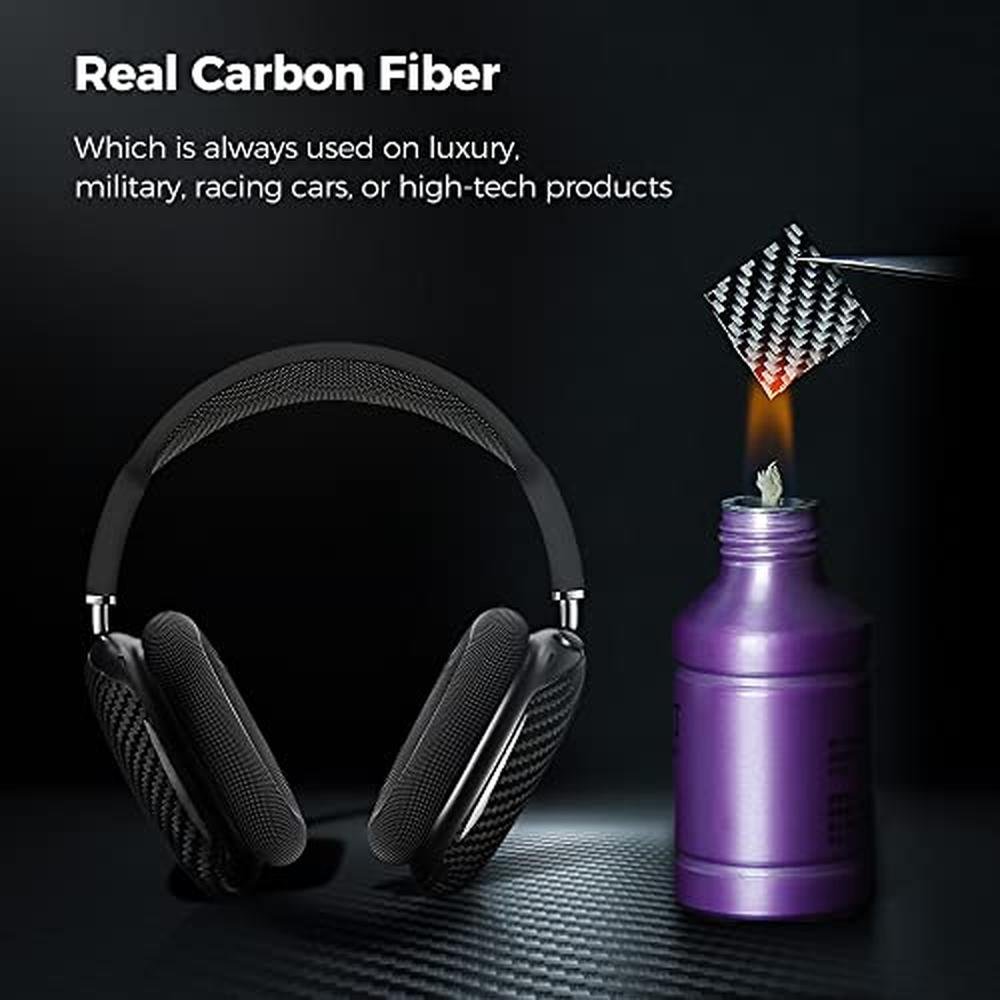 AirPods Monocarbon: MONOCARBON Real Carbon Fiber Case for – Close-up Detail
