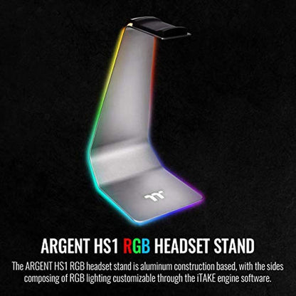 HS1 RGB: Thermaltake Argent HS1 RGB Gaming Headset Stand – Side View