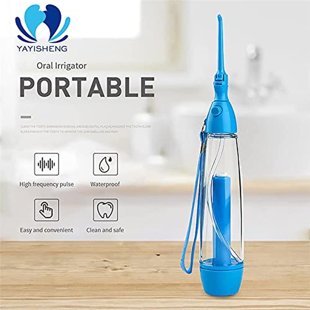 Water Dental Flosser: Non-Electric Portable Oral Irrigator – Side View