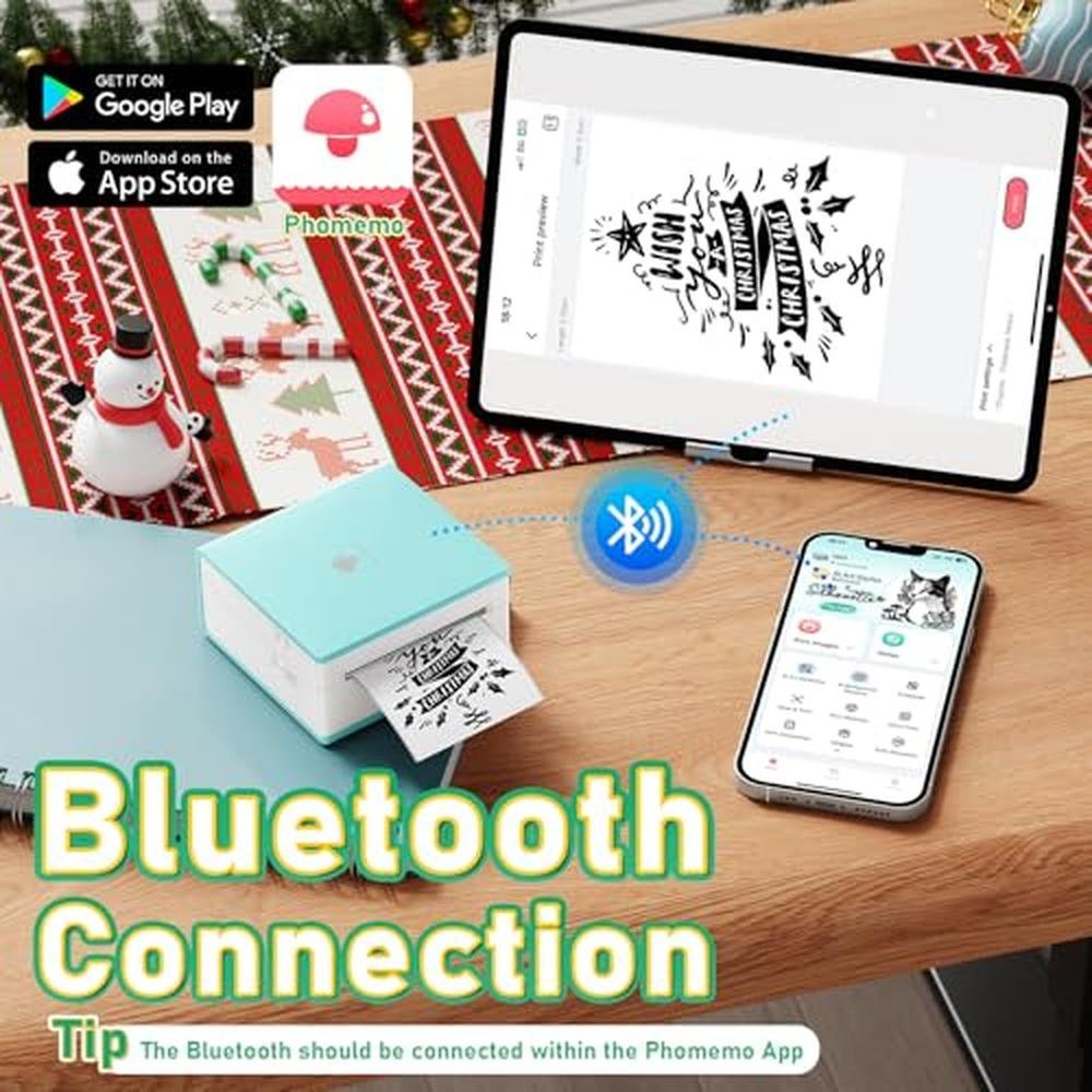 Sticker Printer: Phomemo Mini Sticker Printer Maker Machine – Close-up Detail