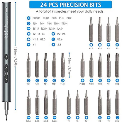 Screwdriver Amir: AMIR Electric 28-in-1 Cordless Mini Power – Side View