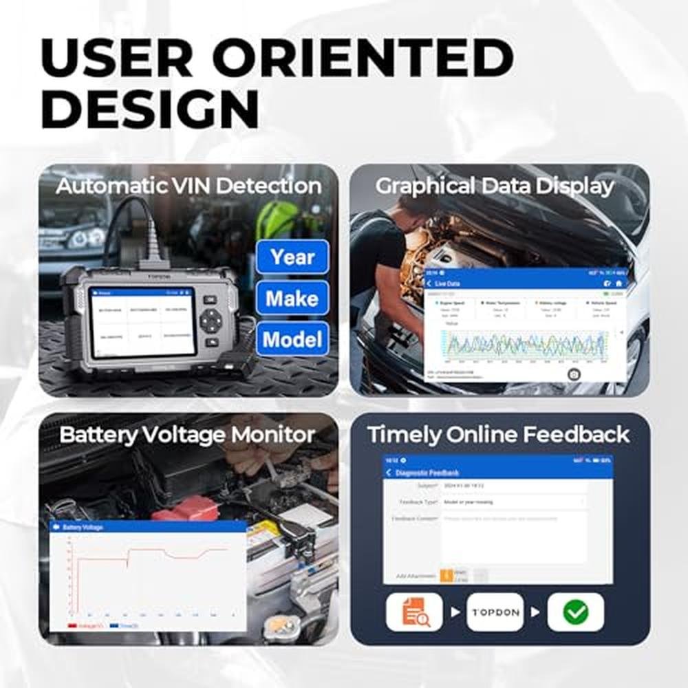 OBD2 Scanner TOPDON AD500: Oil SAS Throttle TPMS BMS EPB – In Use