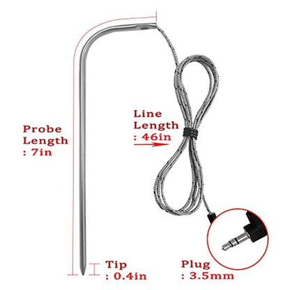 Replacement Meat Probes: Traeger Wood Pellet Grill 2-Pack – Close-up Detail