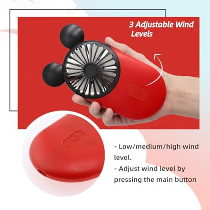 Fan Decolife: DecoLife Cute Handheld Mini USB Fan – Close-up Detail
