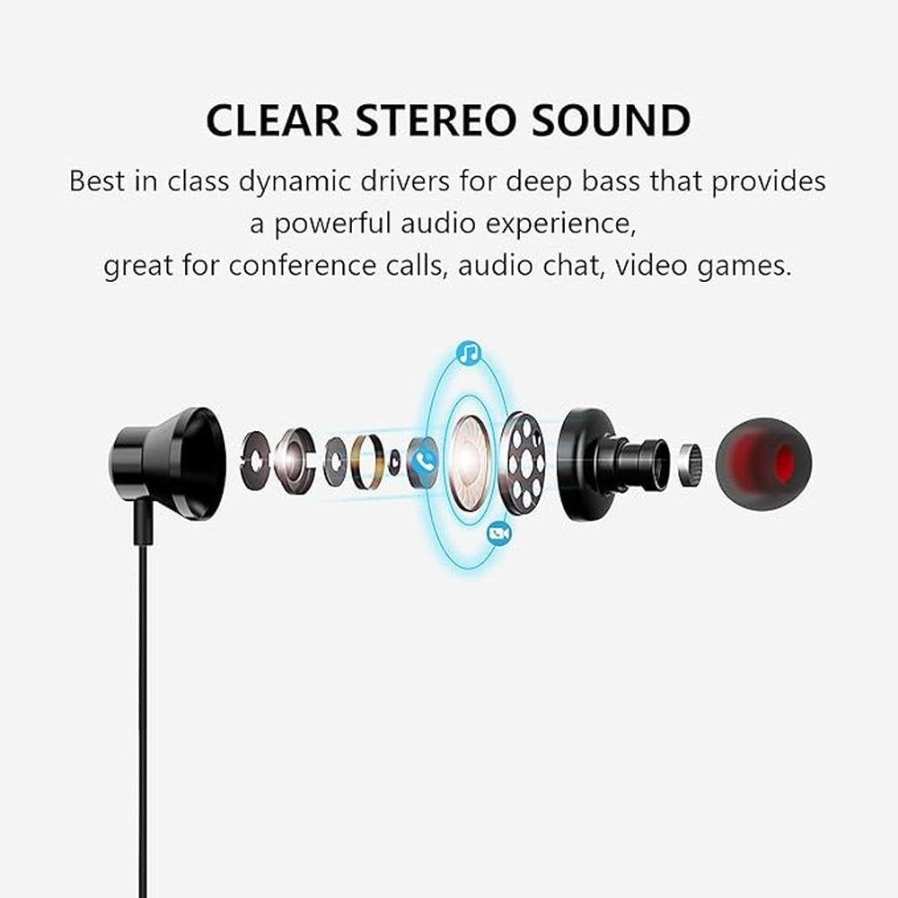USB Headset with Microphone for PC – Side View
