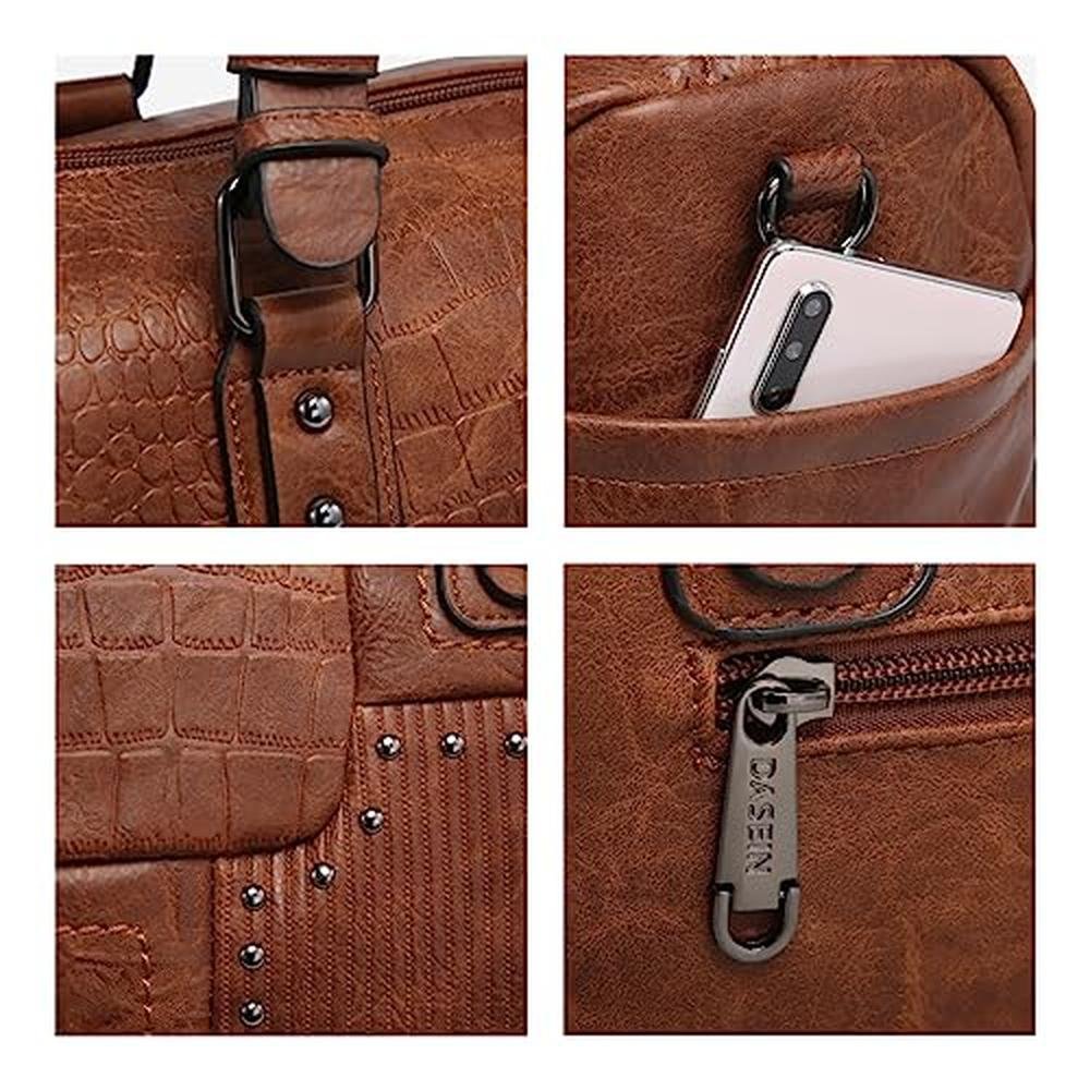 Dasein Women: Soft Vegan Leather Barrel Bags Large Hobo Top – Packaging