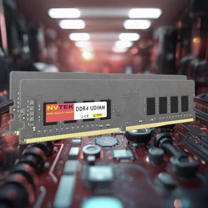 NVTEK 32GB: 2x16GB DDR4 3200MHz PC4-25600 UDIMM 2Rx8 1.2V – Side View