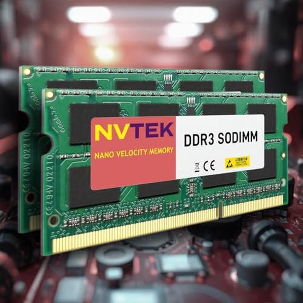 NVTEK 32GB: 4X8GB DDR3 1600MHZ PC3-12800 SODIMM 2Rx8 1.35V – Side View