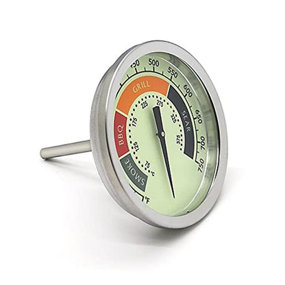 Gauge Accurate: 3 1/8 Luminous BBQ Thermometer Gauge for – Side View