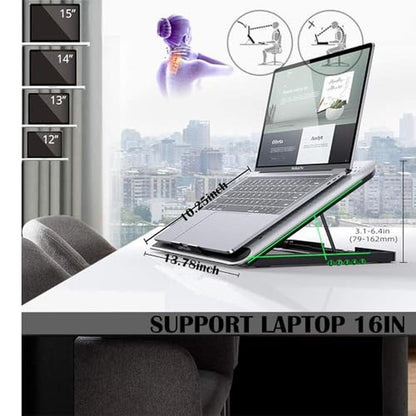 Laptop Fan: 16inch Single Fan Lap Chill Mat Aluminum Panel – In Use