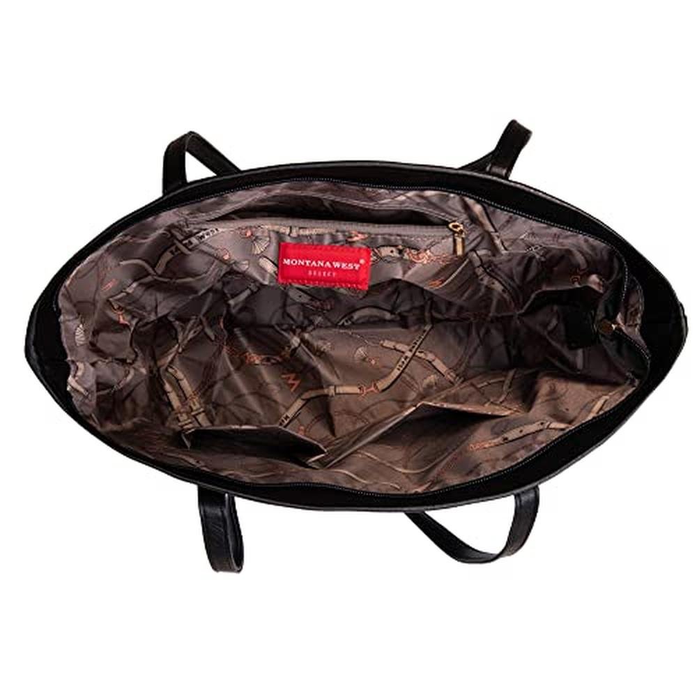 Montana West Tote Bags: MWC-028BK Large Leather Purses and – In Use