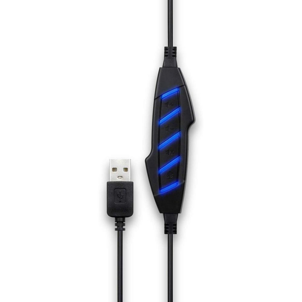 Aluratek Wired USB Stereo Headset AWHU02FB – Close-up Detail