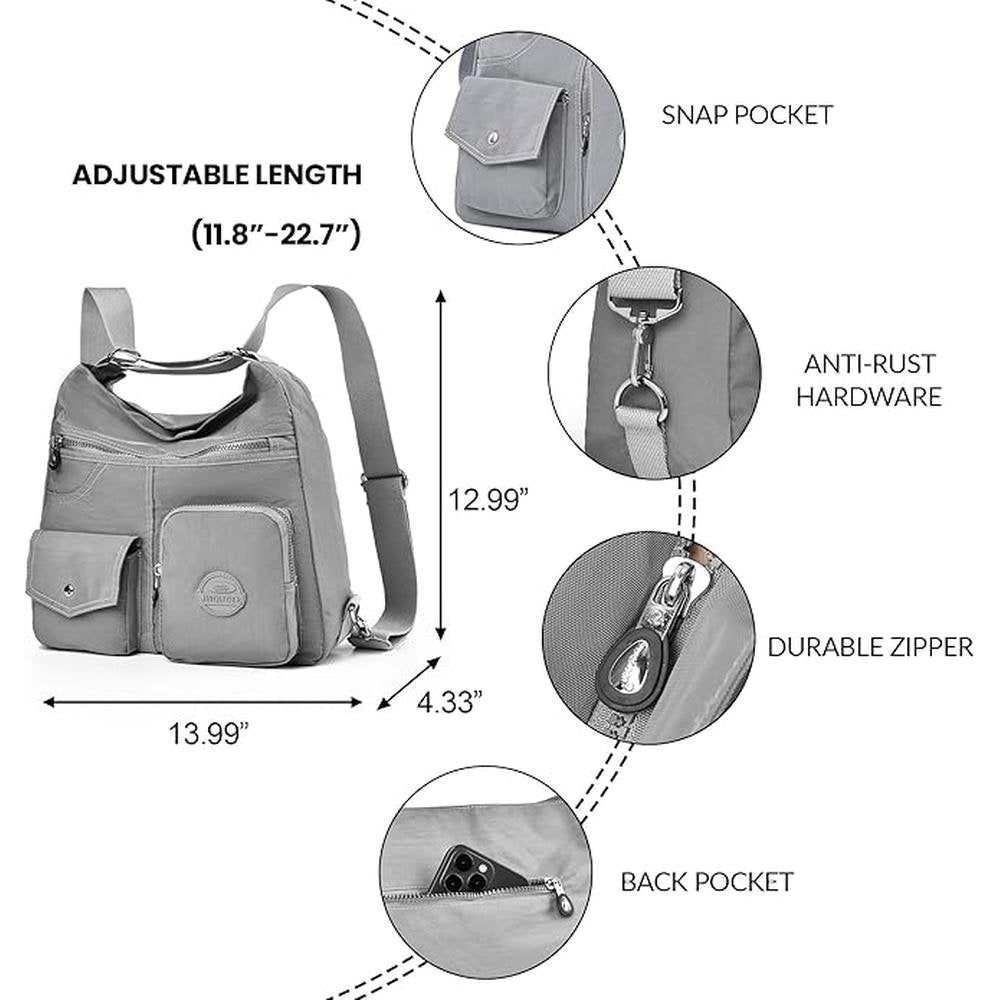 Multipurpose Hobo Purse for Women with Antitheft RFID – In Use