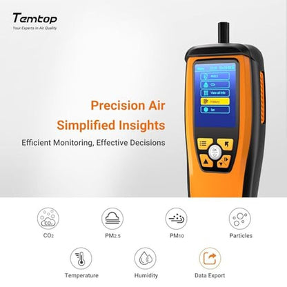 Temtop Advanced Air Quality Monitor for CO2 – Close-up Detail