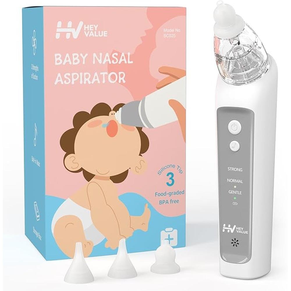 Baby Nose Sucker: HEYVALUE Nasal Aspirator Electric Baby – Front View