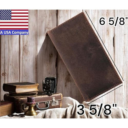 F&L CLASSIC Men's RFID Vintage Look Genuine Leather Long – In Use